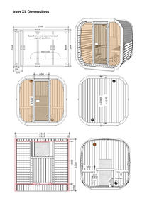 Icon XL - dimensions drawing (manufacturer)