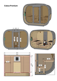 Cubus Premium - dimensions drawing (manufacturer)