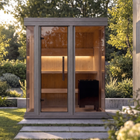 Leil® Celto S - sauna wood wall with lighting
