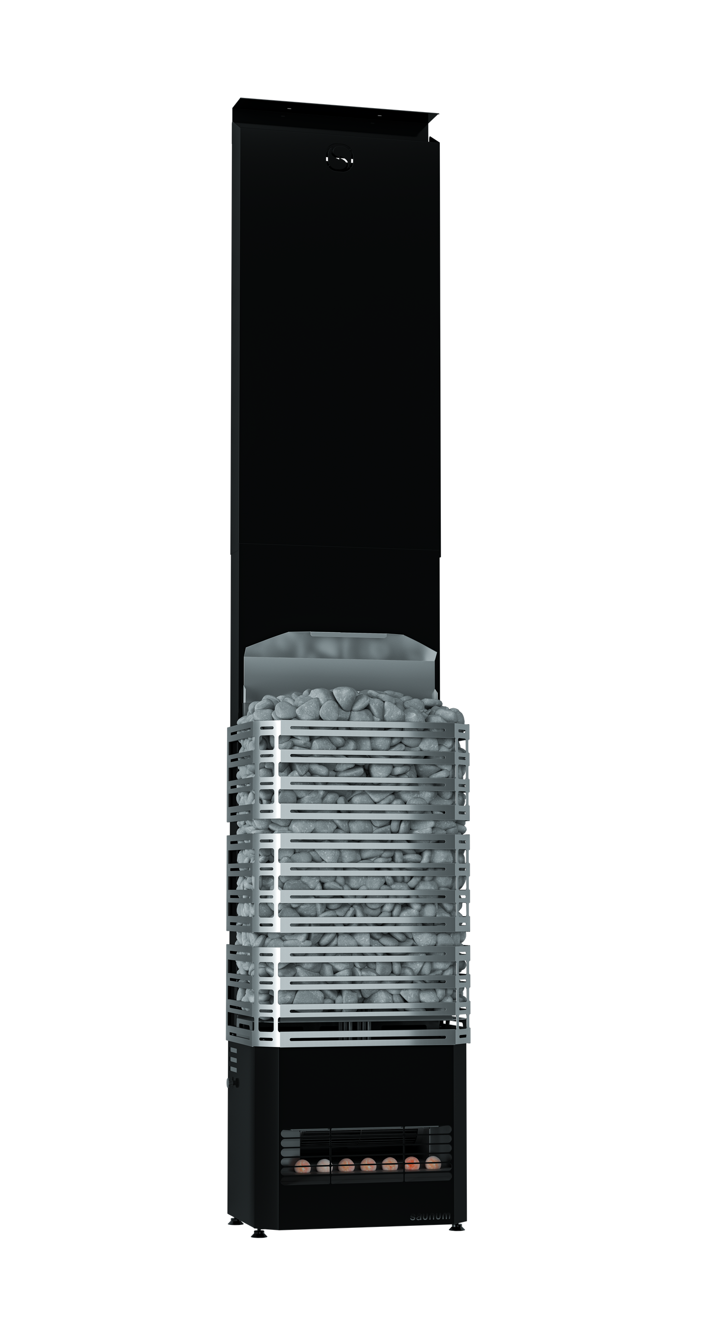 Black and silver dehydrator on a white background