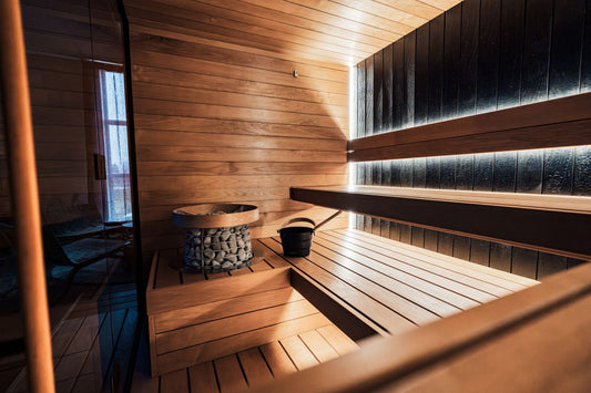 Modern infrared sauna with timber panelling, representing the Australian infrared sauna buyers guide.