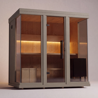 Leil® Celto M - sauna wood wall with lighting