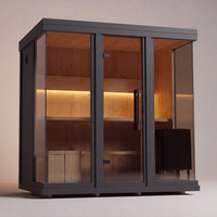 Leil® Celto M - sauna wood wall with lighting