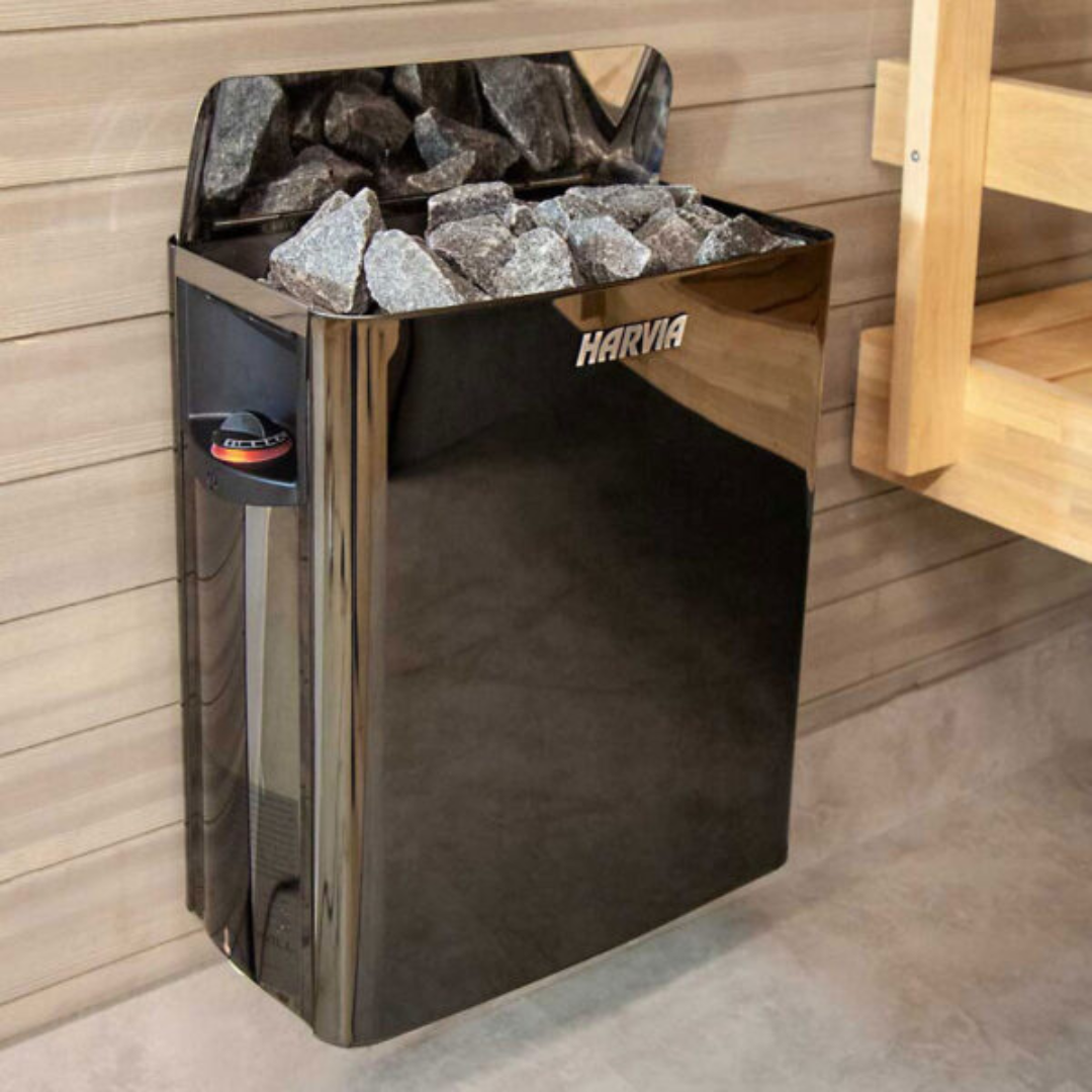 Harvia The Wall SW Electric Sauna H eater Black