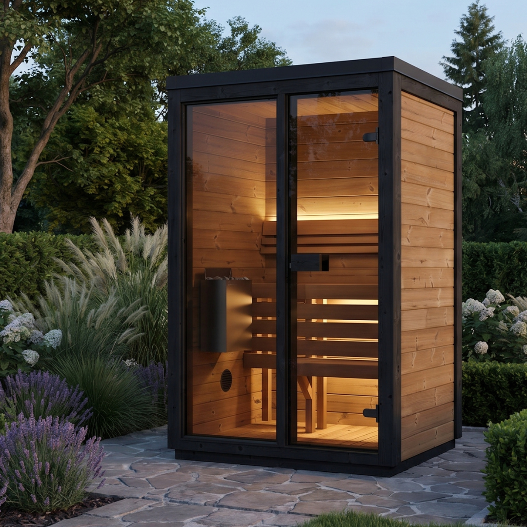 Rose XS - outdoor modern sauna cabin