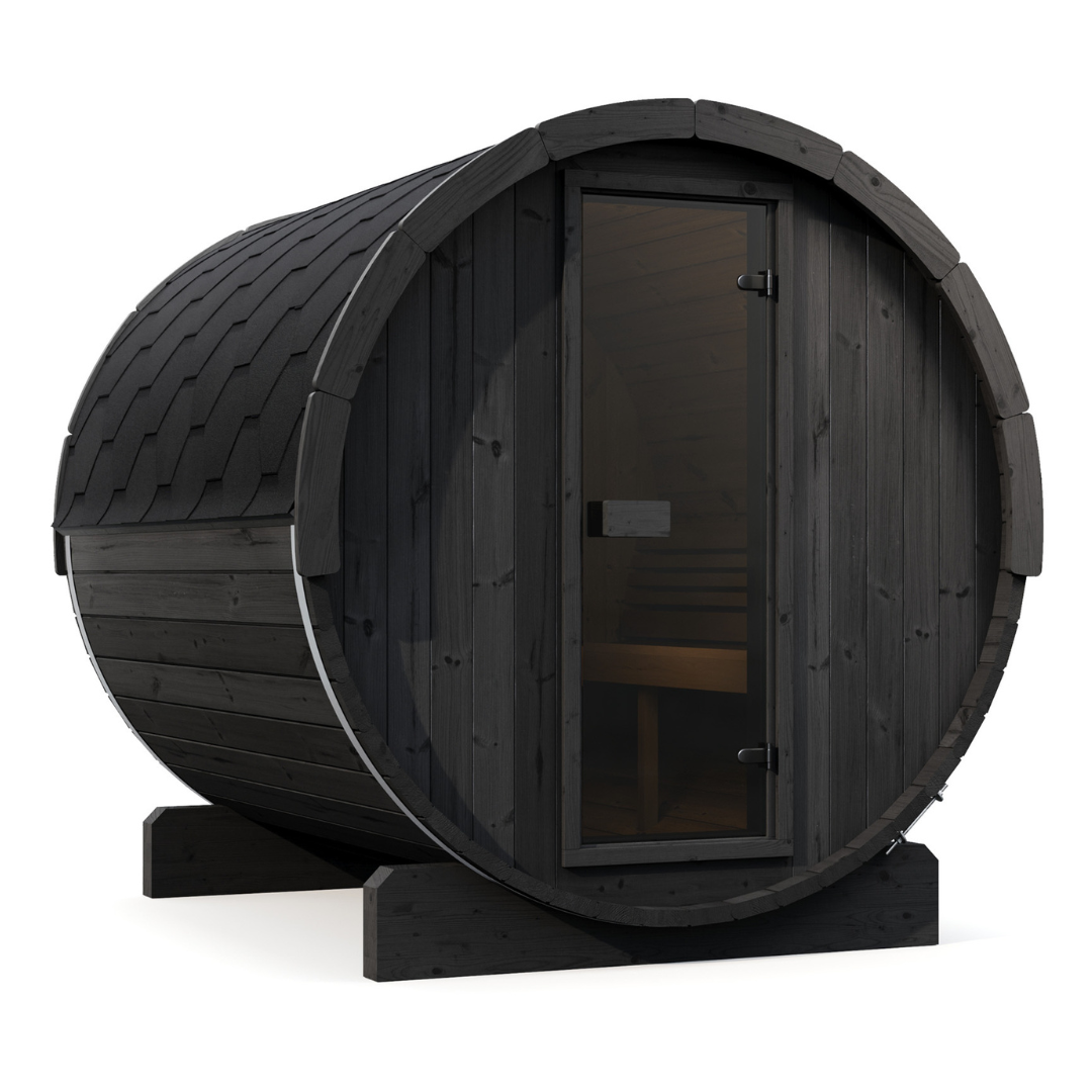 Ergo 180 Full Glass Barrel Sauna