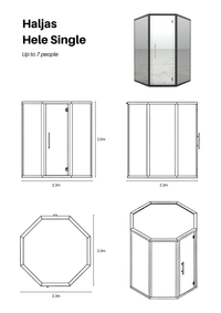 Haljas Hele Single - dimensions drawing (manufacturer)