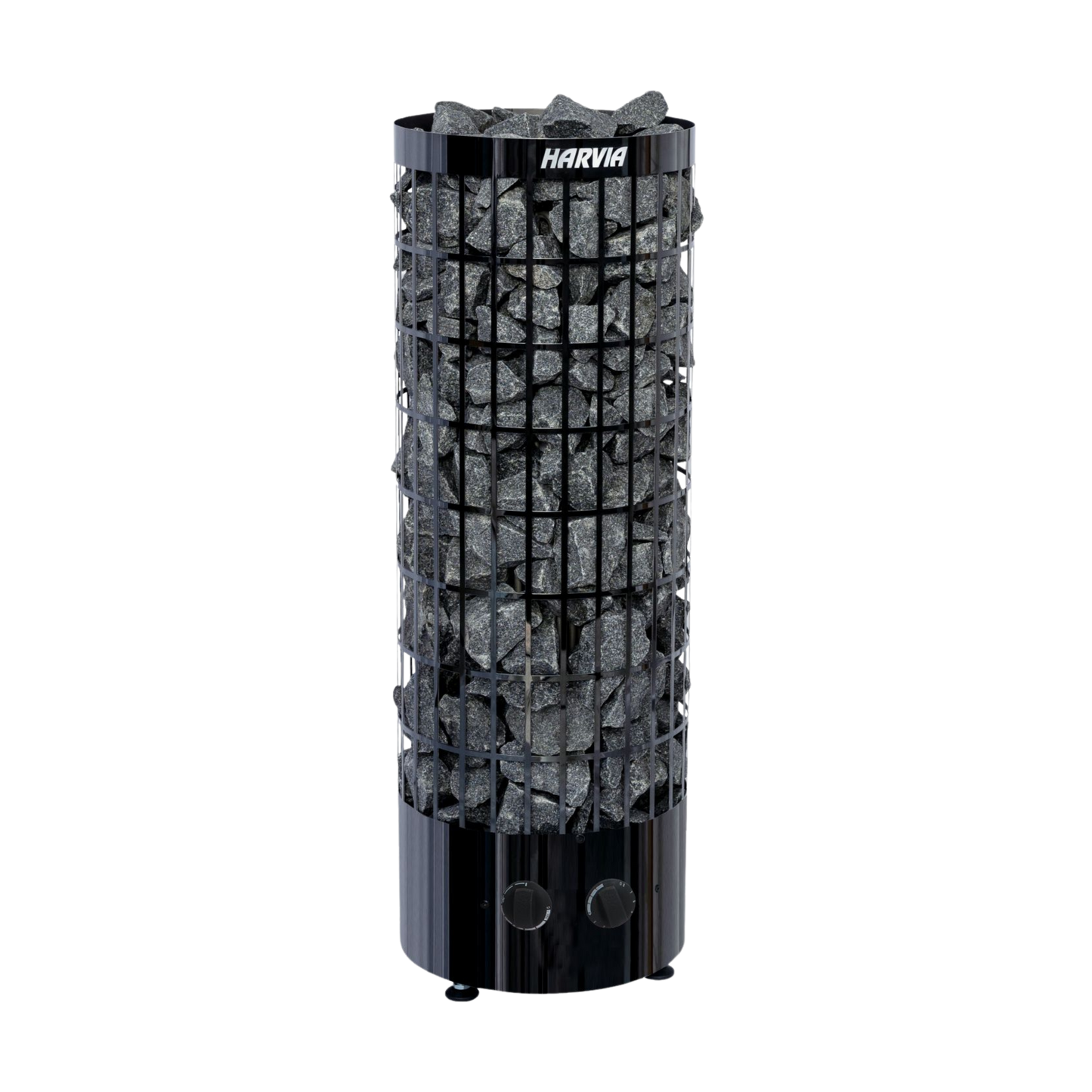 Harvia bird feeder with a black frame and stone-like design on a white background