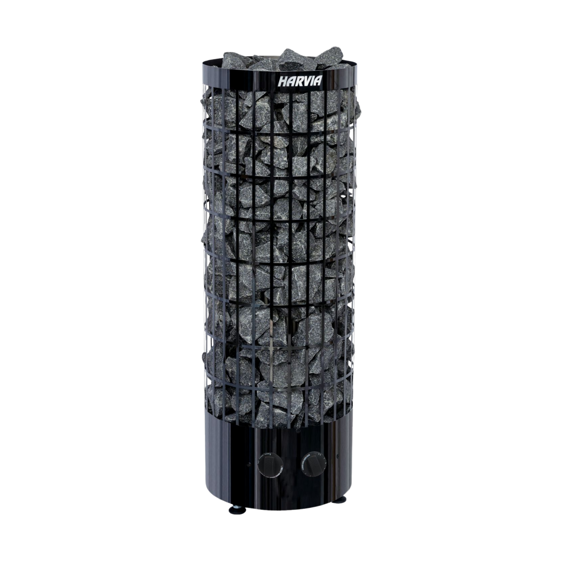 Harvia bird feeder with a black frame and stone-like design on a white background