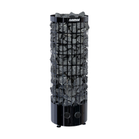 Harvia bird feeder with a black frame and stone-like design on a white background