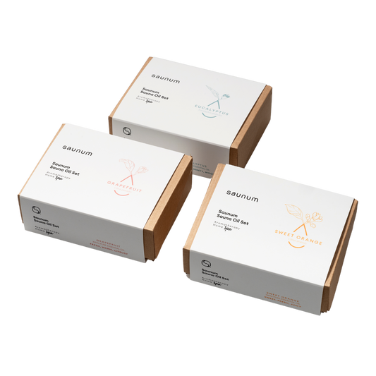 Aroma Oil Set - three sauna oil set boxes