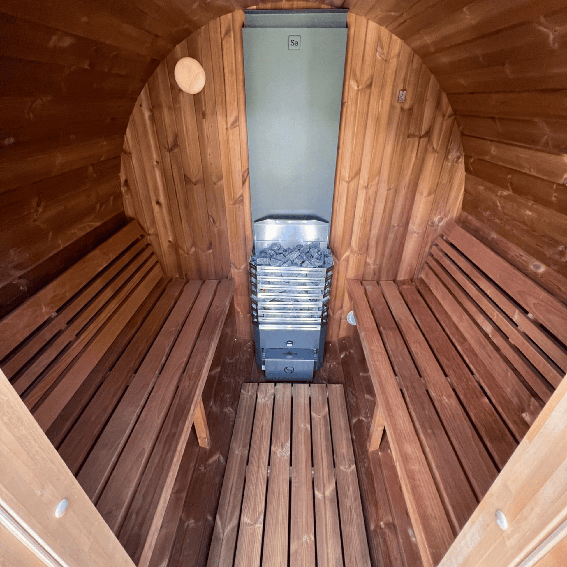 Ergo 180 Full Glass Barrel Sauna