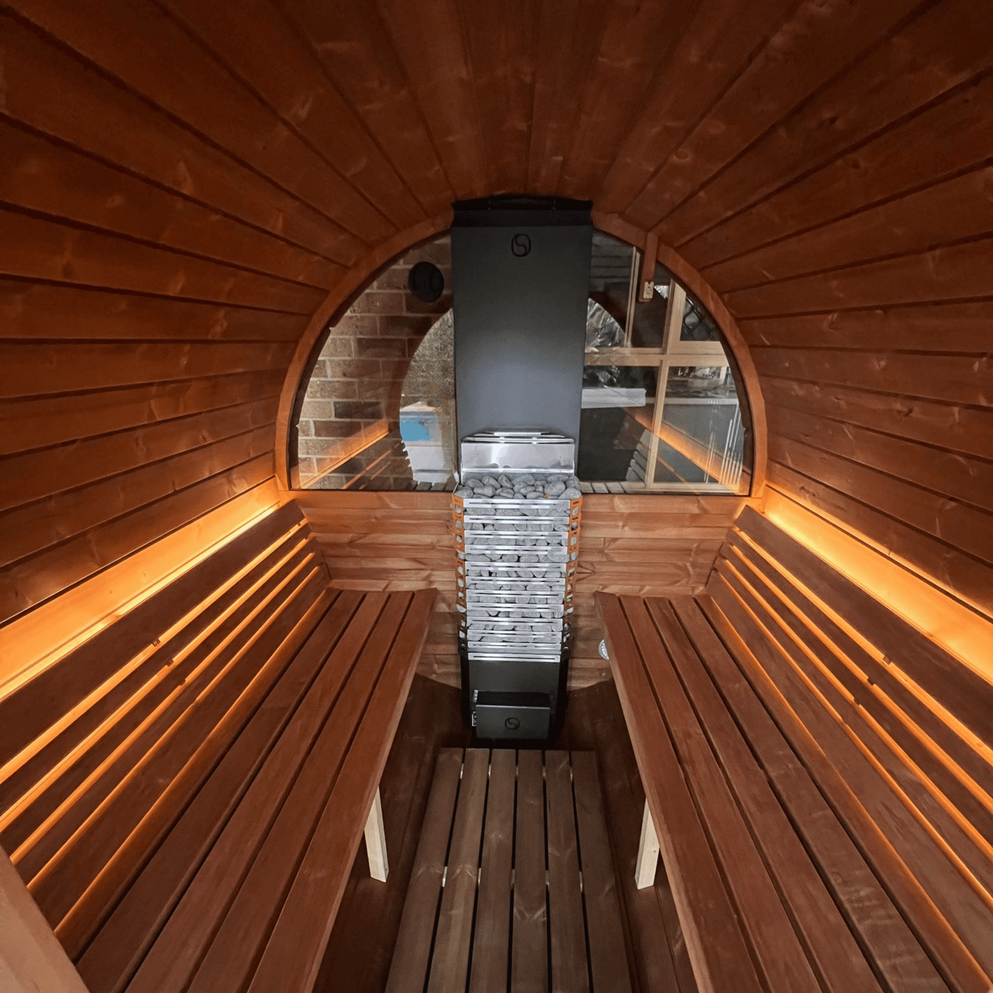 Ergo 220 Full Glass Barrel Sauna